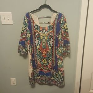 Pink Owl Long Sleeve Dress